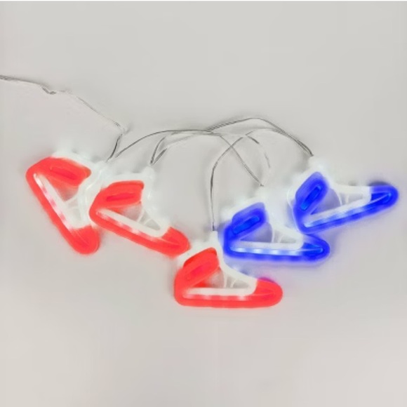 Sneaker String Lights in Red and Blue NEW in box 4 feet long - Picture 1 of 2